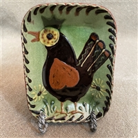 Small Folk Art Bird Plate (MTO) $30