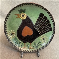 Folk Art Bird Plate (MTO) $45
