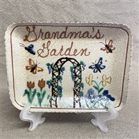 Grandma's Garden Plate $55