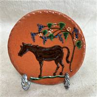 Small Horse and Floral Plate $30