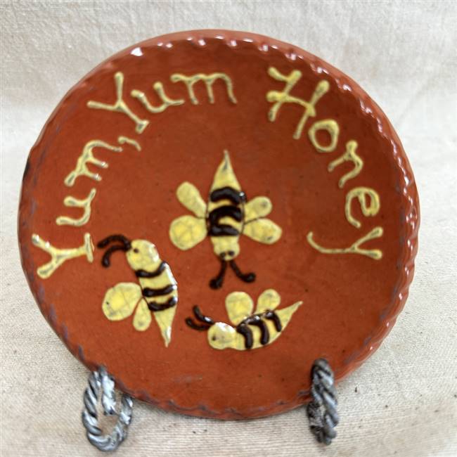 Small Honey Bee Plate $30