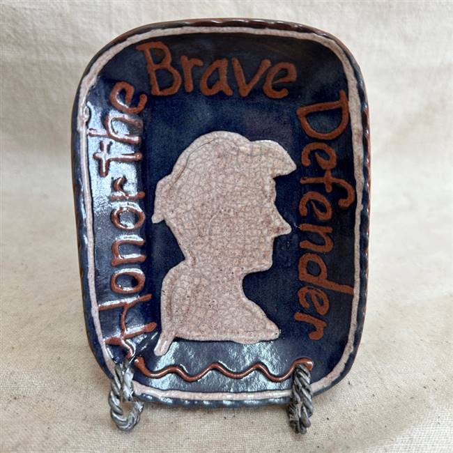 Small Brave Defender Plate $30