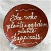 She Who Plants a Garden Quilled Plate $55