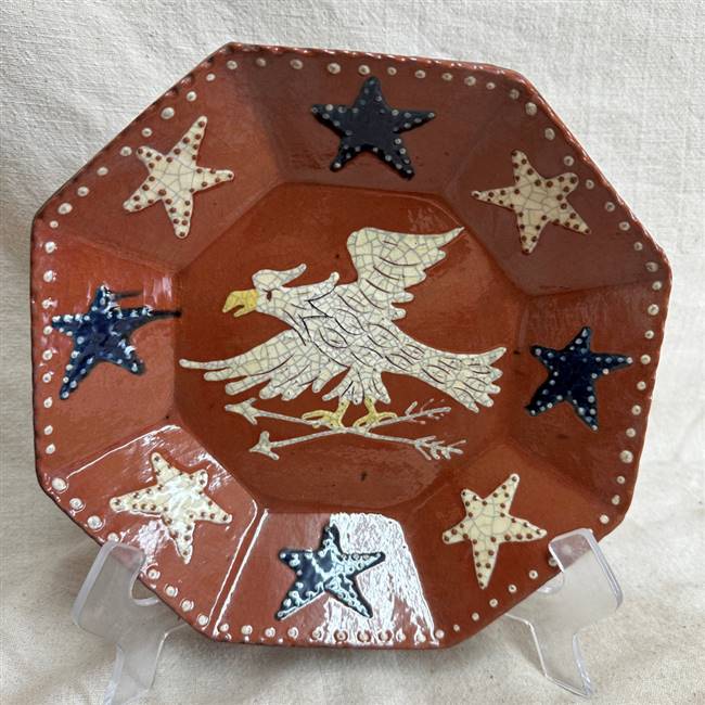 Eagle with Star Border Plate $105