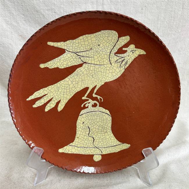 Quilled Eagle and Bell Plate $75
