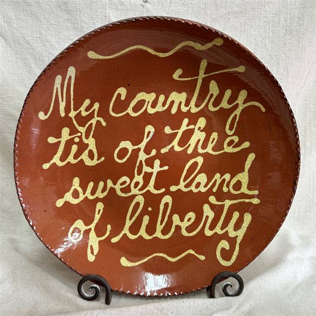 Sweet Land of Liberty Quilled Plate $180