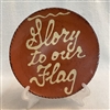 Quilled Glory to Our Flag Plate (MTO) $55