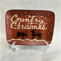 Quilled Country Christmas Plate $45