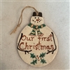 Our First Christmas Snowman Ornament $30
