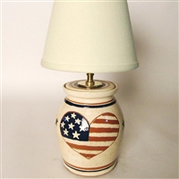 Patriotic Heart Baby Lamp (MTO) $215