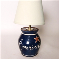 America with Stars Baby Lamp (MTO) $215
