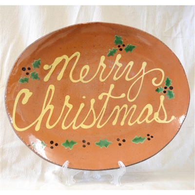 Quilled Merry Christmas Plate (MTO) $180