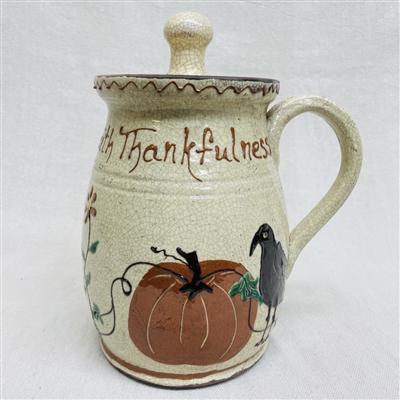 Thankful Pot with Handle $195