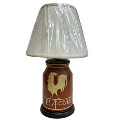 Welcome Rooster Lamp $355