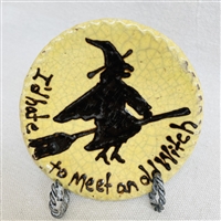 Small Witch Plate $30