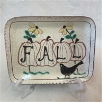 Fall Plate with Pumpkins (MTO) $55