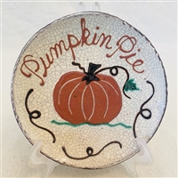 Pumpkin Pie Plate with Pumpkin (MTO) $45