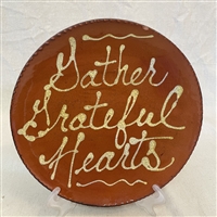 Quilled Gather Grateful Hearts Plate (MTO) $75