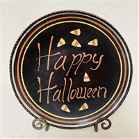 Happy Halloween Plate with Candy Corn (MTO) $135