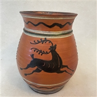 Pot with Leaping Stag (MTO) $195