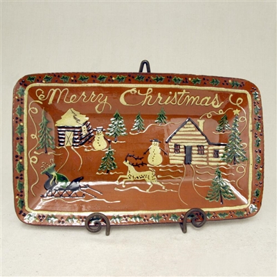 Merry Christmas Plate (MTO) $225