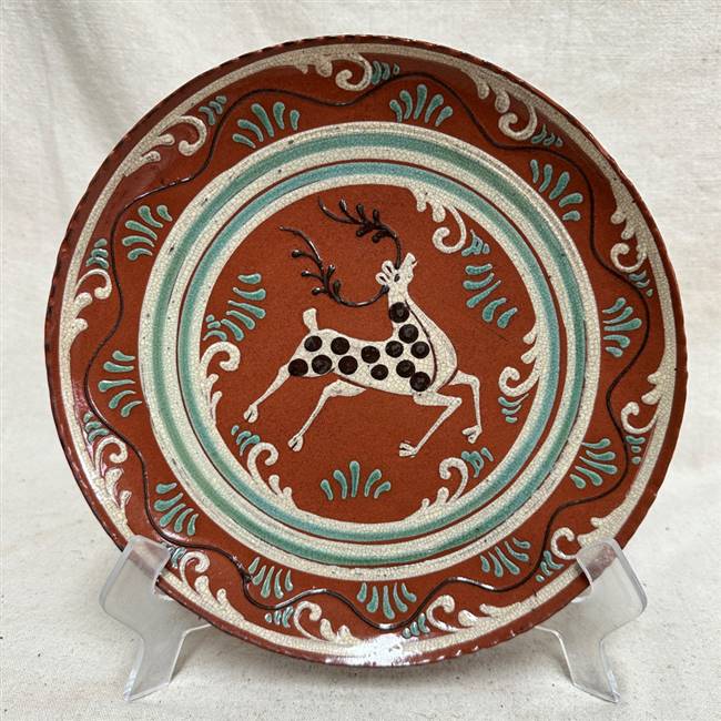 Stag and Decorative Border Plate $105