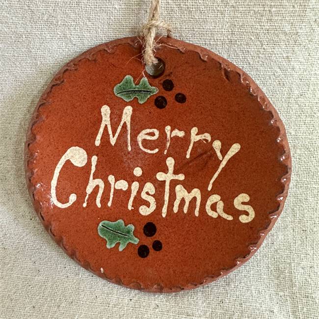 Quilled Merry Christmas Ornament $25