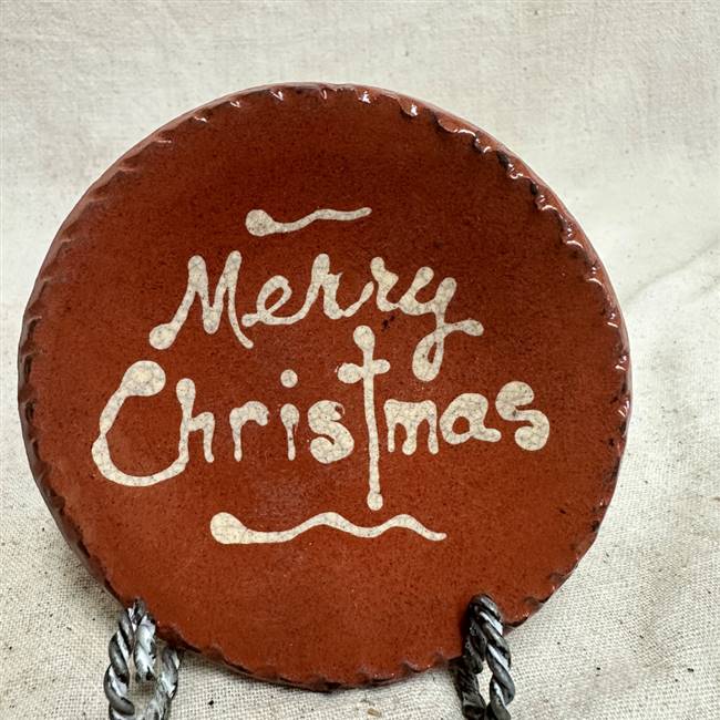 Small Quilled Merry Christmas Plate $25