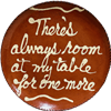 Quilled There's Always Room at My Table Plate (MTO) $75