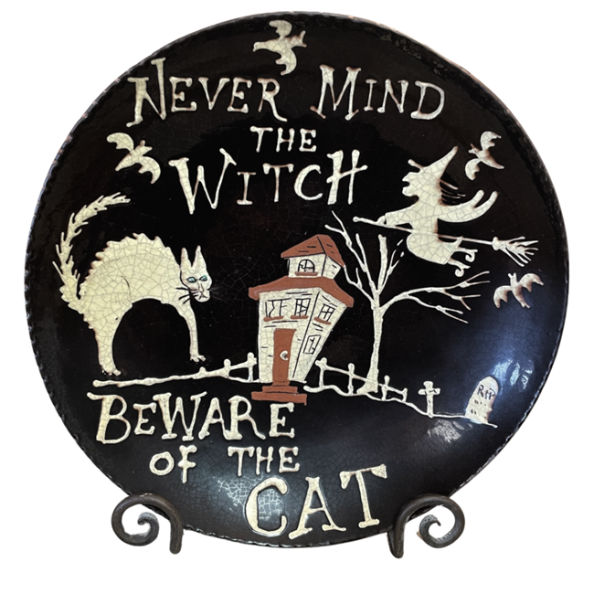 Never Mind the Witch Plate $135