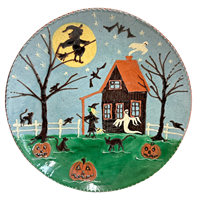 Halloween Scene Plate