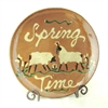 Quilled Spring Time Plate with Sheep (MTO) $95