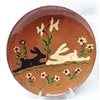 Quilled Rabbits Plate (MTO) $95