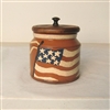 Flag Pot with Wooden Lid (MTO) $135