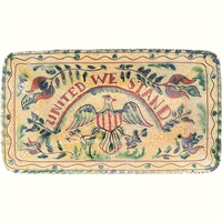 United We Stand Eagle Platter (MTO) $255