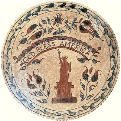 God Bless America Statue of Liberty Plate (MTO) $135