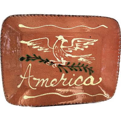 Quilled American Eagle Plate (MTO) $45