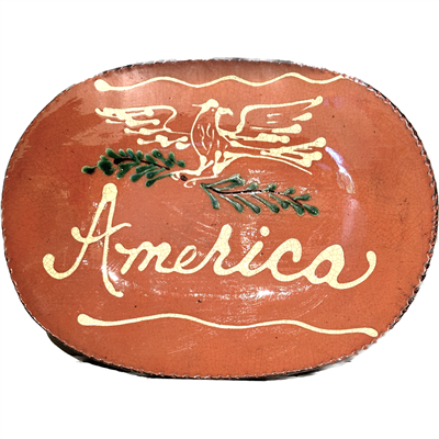 Quilled American Eagle Plate (MTO) $95
