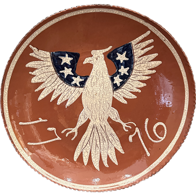 1776 Patriotic Eagle Plate (MTO) $225