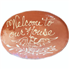 Welcome to Our House Quilled Eagle Plate (MTO) $180