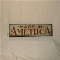 Made in America Painted Sign $125