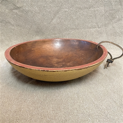 Painted Antique Wooden Bowl $115
