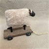 Sheep on Wood Cart $37.50