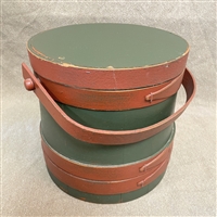 Painted Firkin with Lid $125