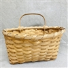 Handmade White Oak Wall Basket $65