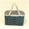 Painted Pie Carrier or Picnic Basket $95