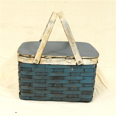 Painted Pie Carrier or Picnic Basket $95