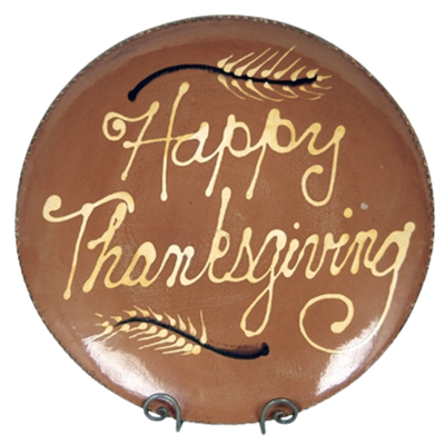 Happy Thanksgiving Plate (MTO) $95