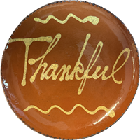 Quilled Thankful Plate (MTO) $95