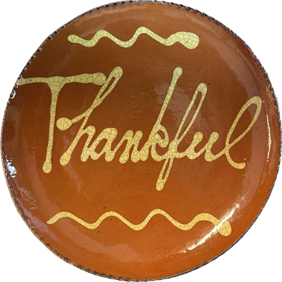 Quilled Thankful Plate (MTO) $95